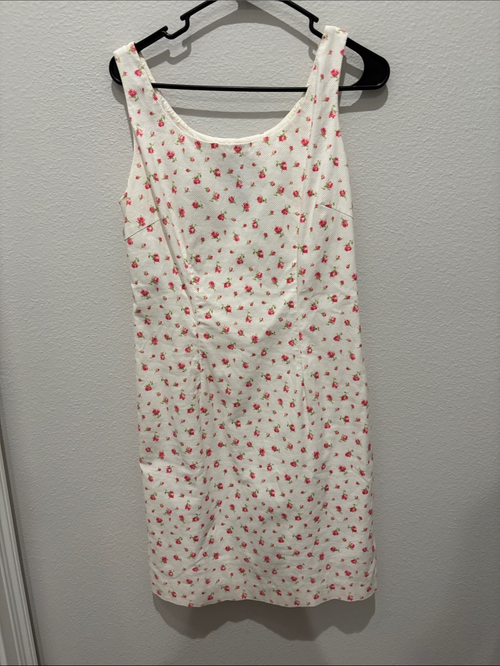 Ralph Lauren White Dress with Pink Floral Print